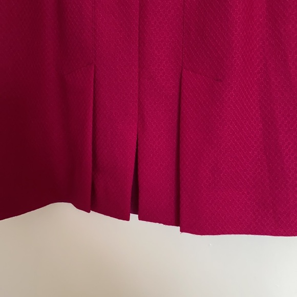 BRECKENRIDGE Fuchsia wool skirt 10P - Picture 5 of 7